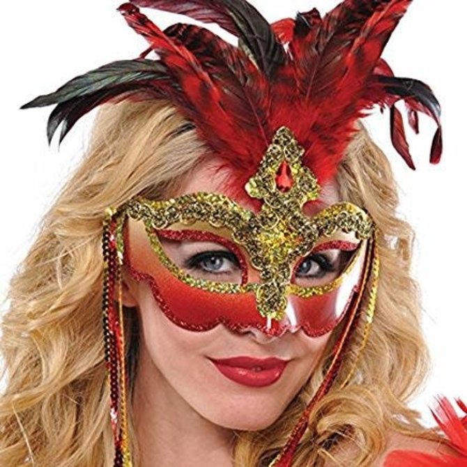 *Venetian Luxe Feather Mask