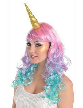 Gold Glitter Unicorn Horn Headband*