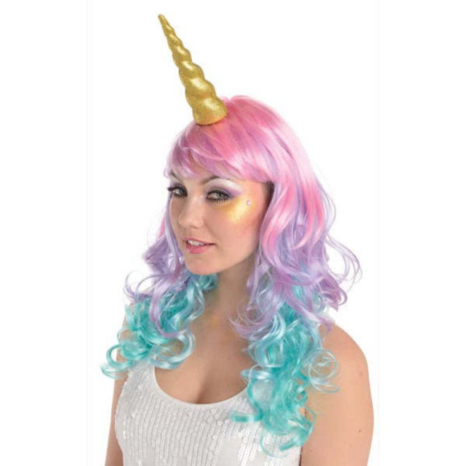 Gold Glitter Unicorn Horn Headband*