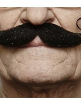Handlebar Mustache- Black
