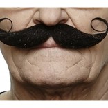 Handlebar Mustache- Black