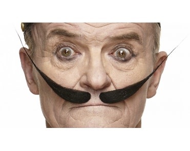 Mistletoe Mustache- Black