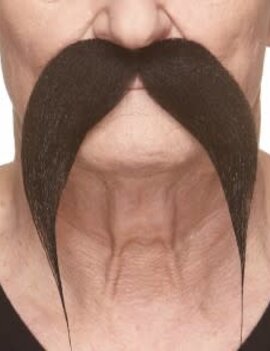 Horseshoe Mustache- Black