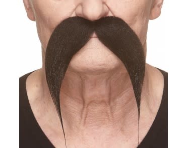 Horseshoe Mustache- Black