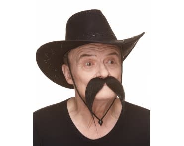 Horseshoe Mustache- Black
