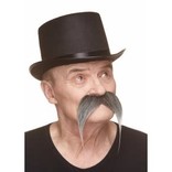 Horseshoe Mustache- Grey
