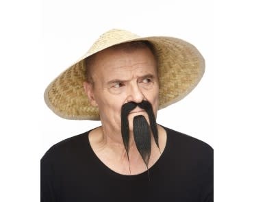 Warrior Mustache with Beard- Black