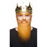 Medieval King Mustache with Beard and Eyebrows- Red