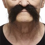 Fu Manchu Mustache- Black