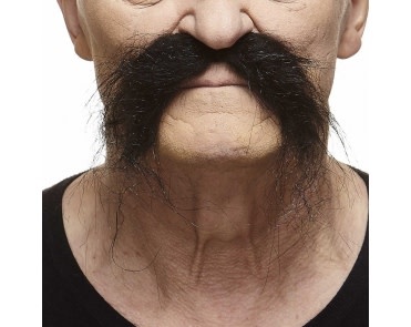Fu Manchu Mustache- Black