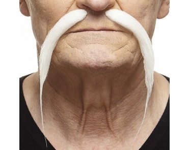 Chinese Mustache- White