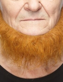 Chin Curtain Beard- Red