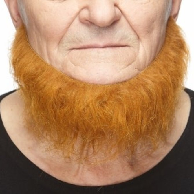 Chin Curtain Beard- Red