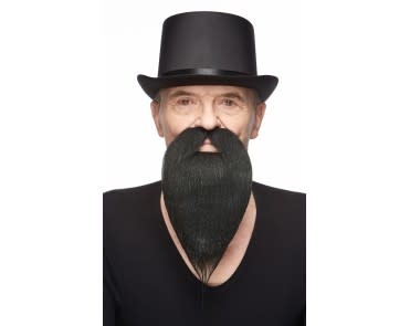 Philosopher Mustache and Beard- Black