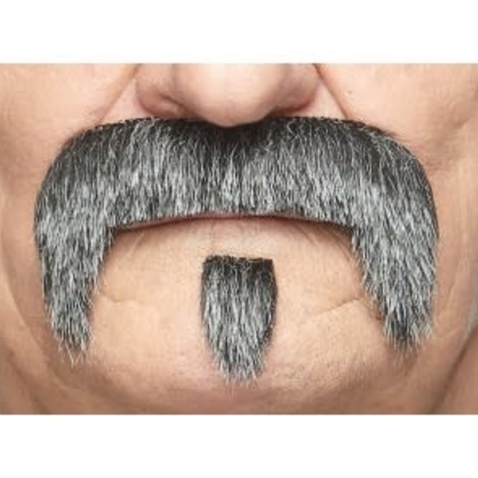 The Zappa Mustache with Beard- Grey