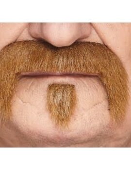 The Zappa Mustache with Beard- Light Brown