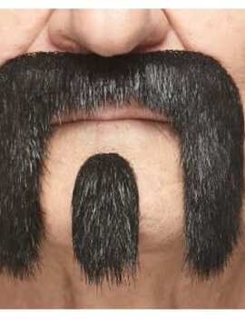 The Winnfield Mustache with Goatee- Black