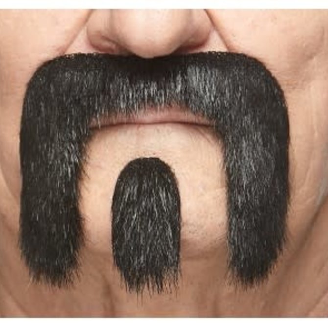 The Winnfield Mustache with Goatee- Black