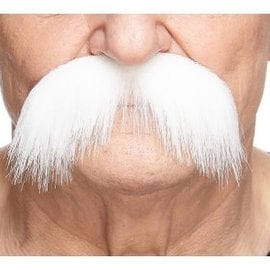 The Walrus Mustache- White