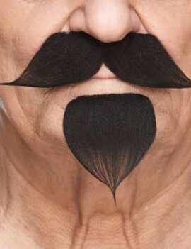 The Handlebar with Goatee- Black