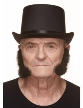L-Shaped Mutton Chops- Black