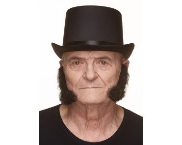 L-Shaped Mutton Chops- Black