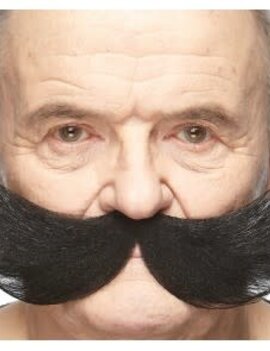 Fisherman Mustache- Black