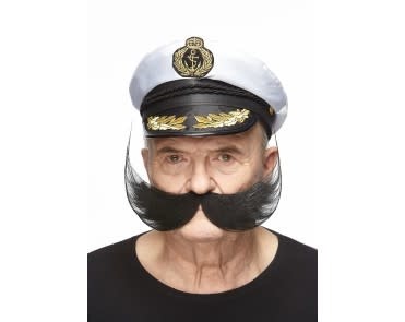 Fisherman Mustache- Black