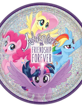 My Little Pony Friendship Adventures™ Prismatic Round Plates, 9"- 8ct