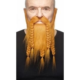 Viking Mustache with Beard- Red