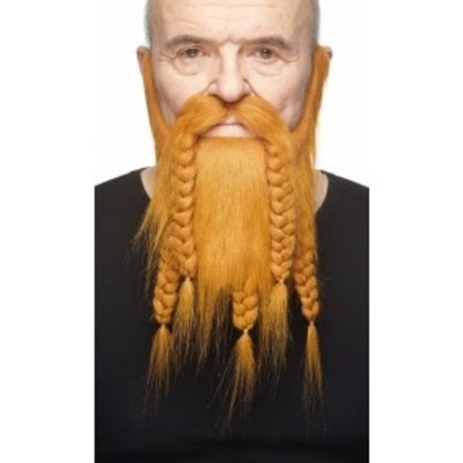 Viking Mustache with Beard- Red