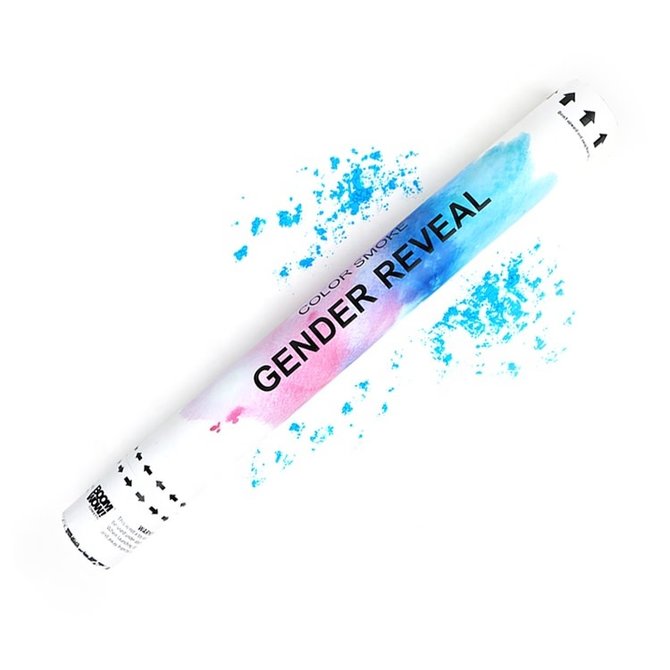 Gender Reveal 12" Powder  Confetti Cannon- Blue