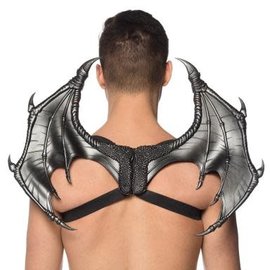 Supersoft Mini Dragon Wings 17"-13" - Black