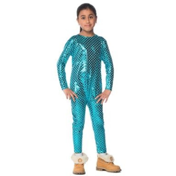 *Stretchy Mermaid Bodysuit Junior- XL
