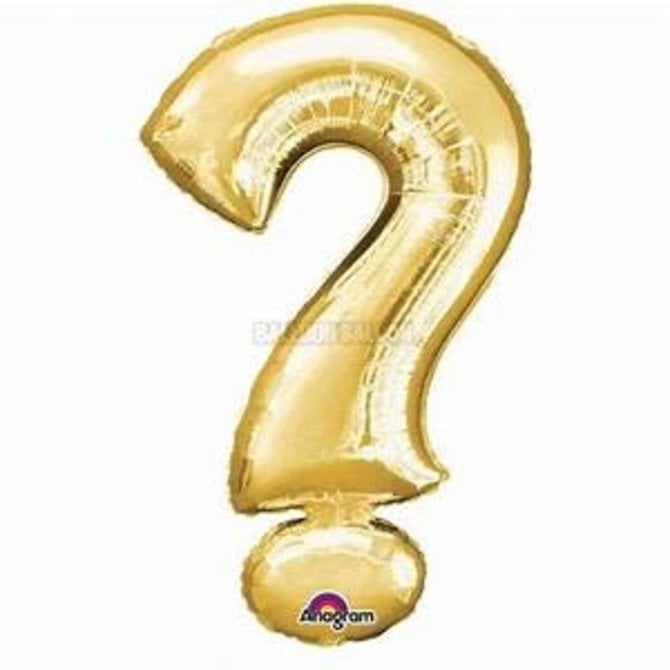 16" Question Mark Symbol- Gold