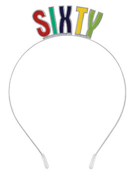 Multicolored Metal Headband- 60th