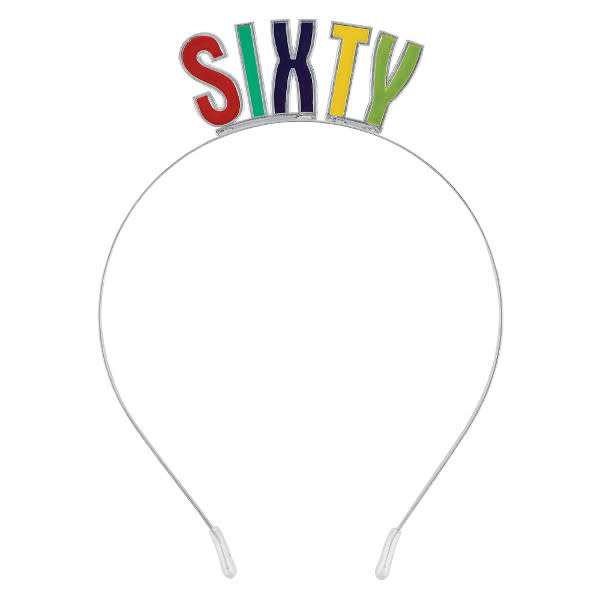 Multicolored Metal Headband- 60th