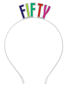 Multicolored Metal Headband- 50th