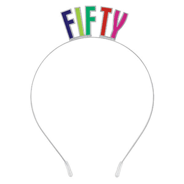 Multicolored Metal Headband- 50th