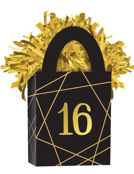 Elegant Sixteen Mini Tote Balloon Weight