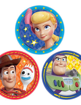 ©Disney/Pixar Toy Story 4 Assorted Round Plates, 7" -8ct