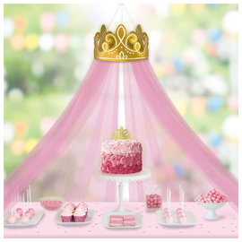 ©Disney Princess Crown Decoration w/ Tulle Canopy