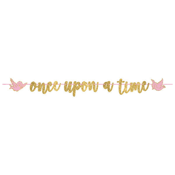 ©Disney Princess Glitter Ribbon Letter Banner -12' x 8"
