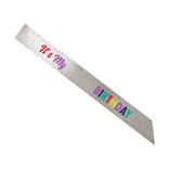 Here's To Your Birthday Add-Any-Age Foil Sash