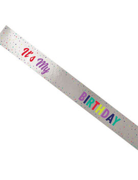 Here's To Your Birthday Add-Any-Age Foil Sash