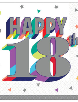 Here's To 18 Beverage Napkins -16ct