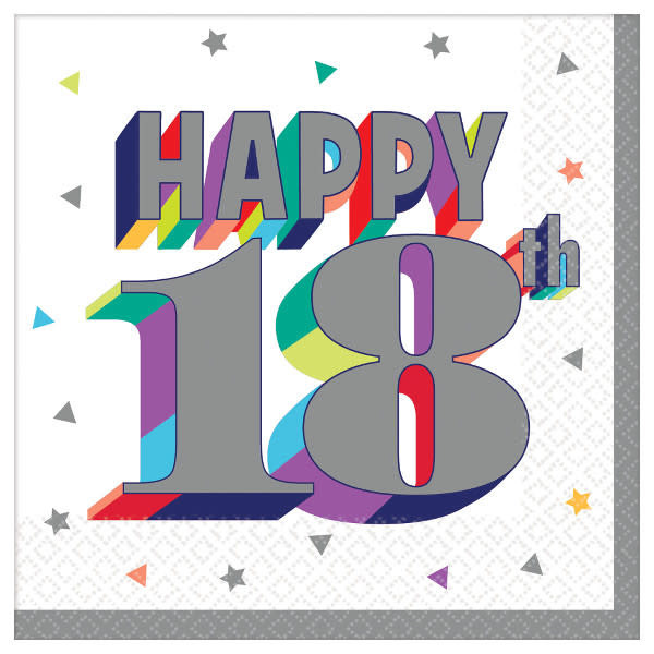 Here's To 18 Beverage Napkins -16ct
