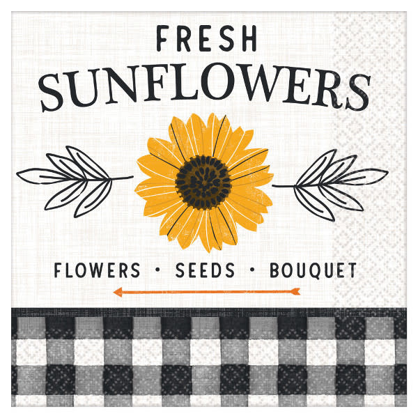 Harvest Market Beverage Napkins -16ct