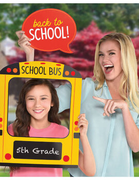 School Bus Jumbo Photo Prop