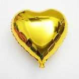 Gold Heart Shape Balloon, 18"